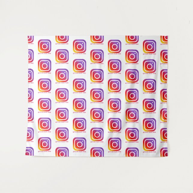 custom business logo instagram backdrop  (Front (Horizontal))