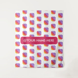 custom business logo instagram backdrop simple