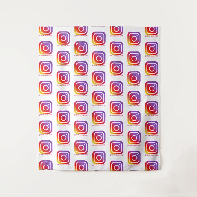 custom business logo instagram backdrop simple (Front)