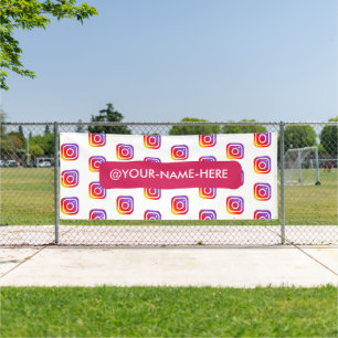 custom business logo instagram backdrop simple banner