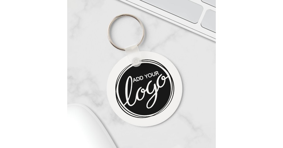 Custom Business Logo Keychain | Zazzle