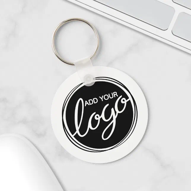 Custom Business Logo Keychain | Zazzle