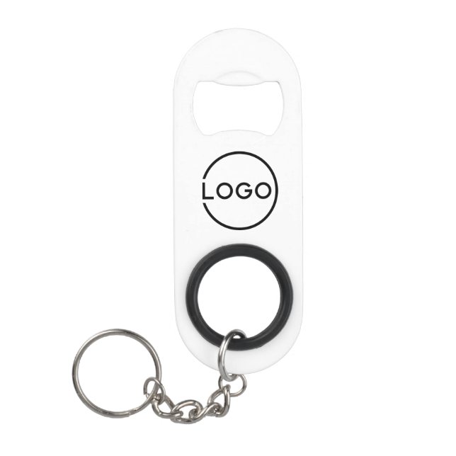 Custom Business Logo Keychain Bottle Opener (Front)