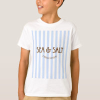 Custom Business Logo Kids T-Shirt Coastal Blue
