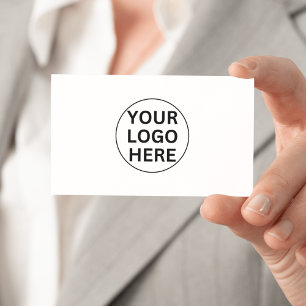 Custom Business Logo l Classic Black & White  Card