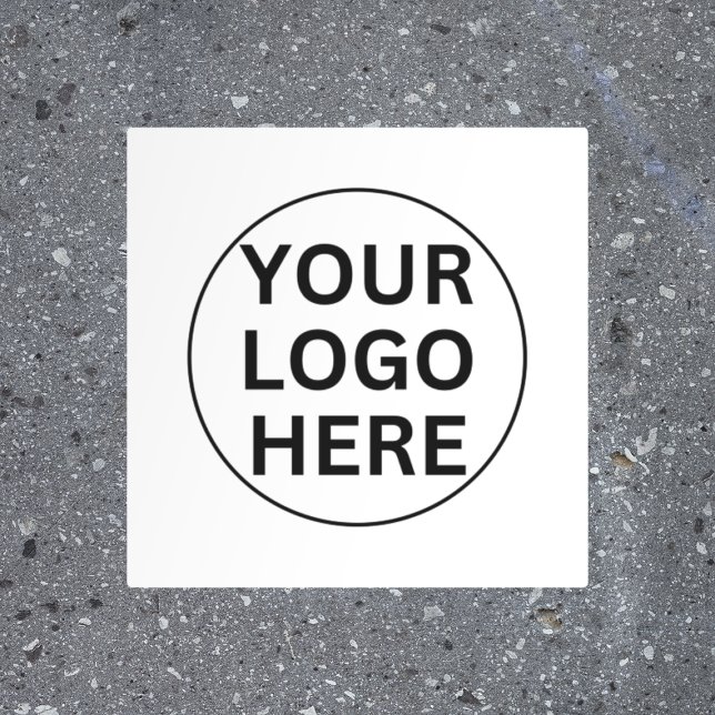 Custom Business Logo l Professional Black & White  Floor Decals (Creator Uploaded)