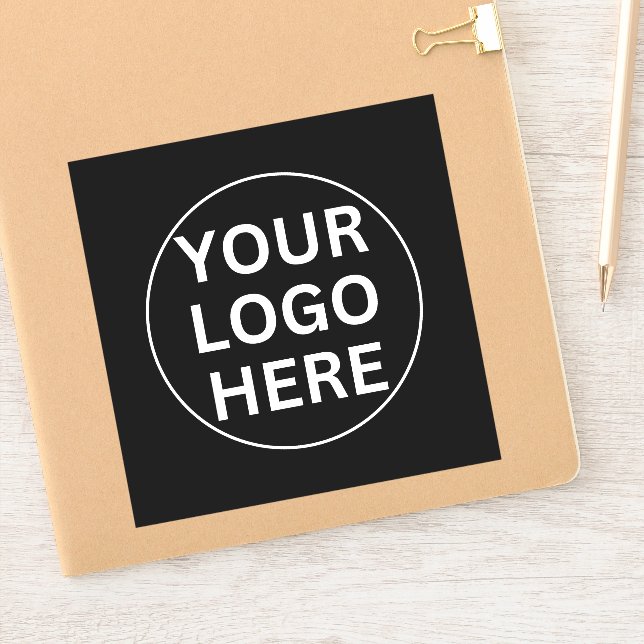Custom Business Logo l Promotional Company  Sticker (Notebook)