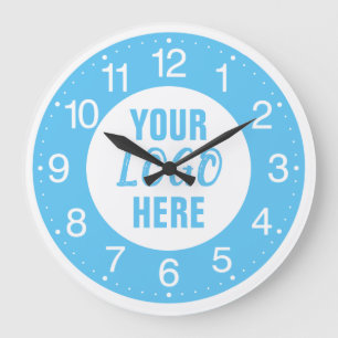 Custom Business Logo Large Clock