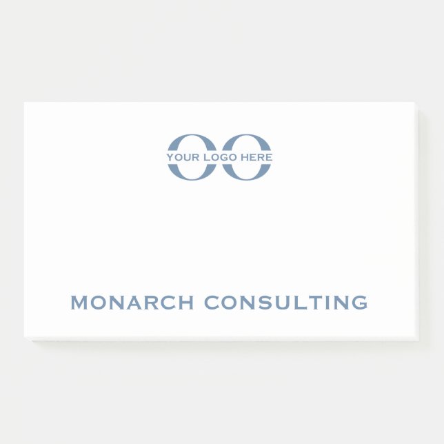 Custom Business Logo Large Notepad (Front)