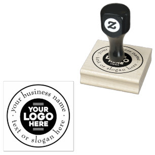 Custom Business Logo Large Rubber Stamp