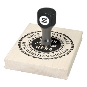 Custom Business Logo Large Rubber Stamp