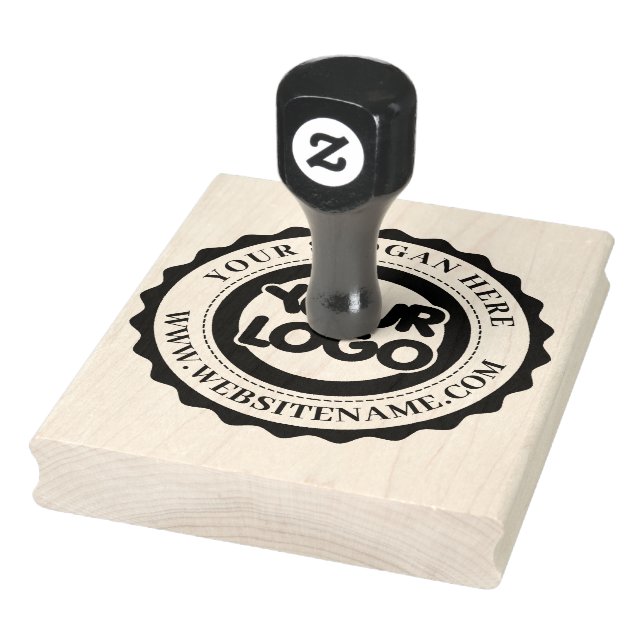 Custom Business Logo Large Rubber Stamp (Stamp)