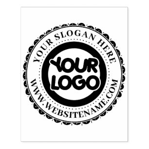 Custom Business Logo Large Rubber Stamp