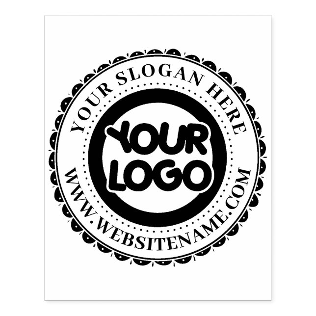 Custom Business Logo Large Rubber Stamp (Imprint)