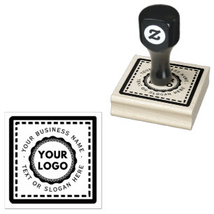 Custom Business Logo Large  Rubber Stamp