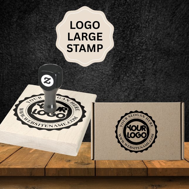 Custom Business Logo Large Rubber Stamp (Creator Uploaded)