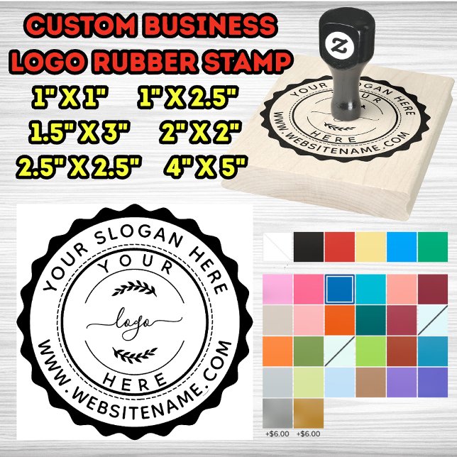 Custom Business Logo Large Rubber Stamp (Creator Uploaded)