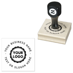 Custom Business Logo Large Rubber Stamp
