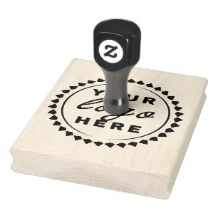 Custom Business Logo Large Rubber Stamp