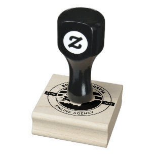 Custom Business Logo Large rubber stamp