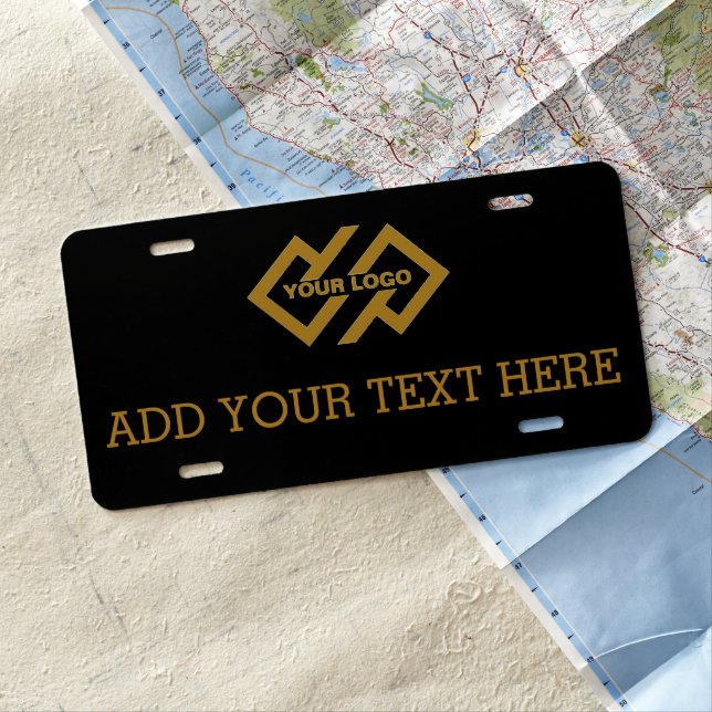 Custom Business Logo License Plate (In Situ)