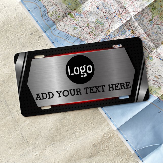 Custom Business Logo License Plate (In Situ)