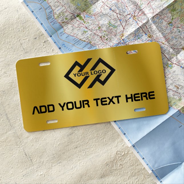 Custom Business Logo License Plate (In Situ)