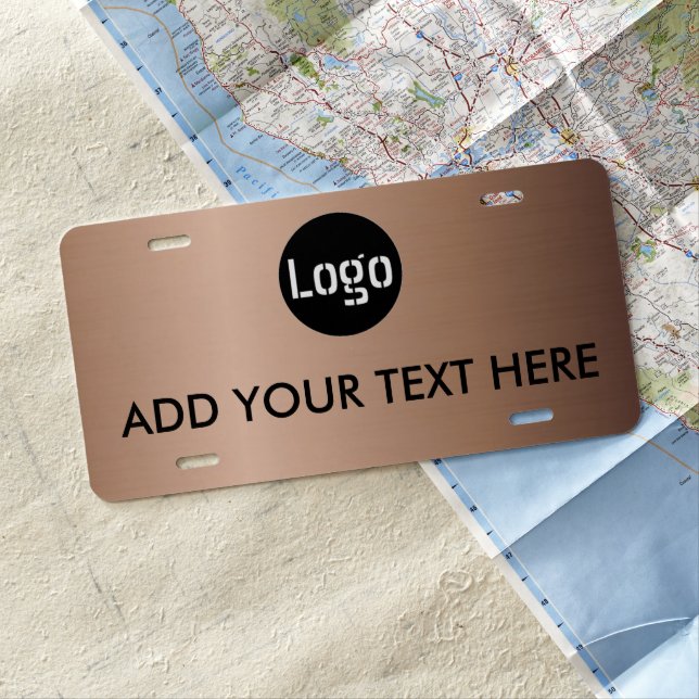 Custom Business Logo License Plate (In Situ)