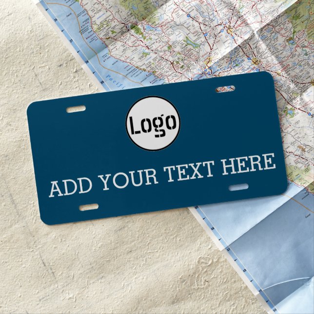 Custom Business Logo License Plate (In Situ)