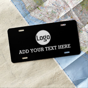 Custom Business Logo License Plate