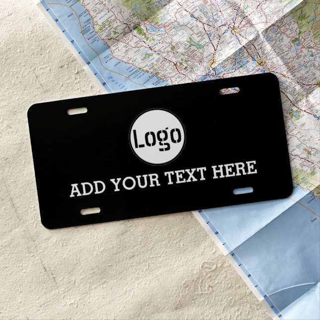 Custom Business Logo License Plate (In Situ)