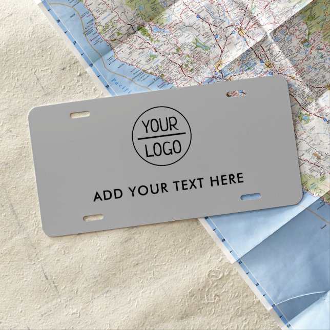 Custom Business Logo License Plate (In Situ)