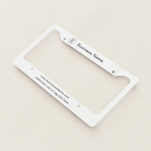 Custom Business Logo License Plate Frame