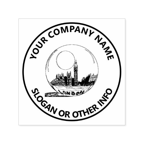 Custom Business Logo London Self_inking Stamp