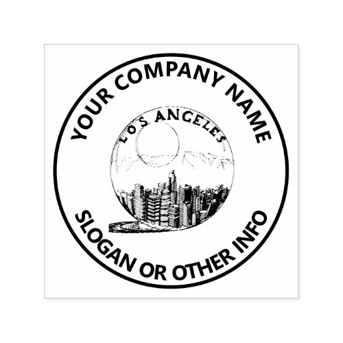 Custom Business Logo Los Angeles Self_inking Stamp