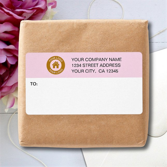 Custom Business Logo Mailing Shipping Labels (Creator Uploaded)