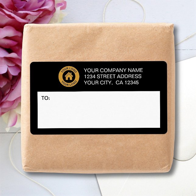 Custom Business Logo Mailing Shipping Labels (Creator Uploaded)