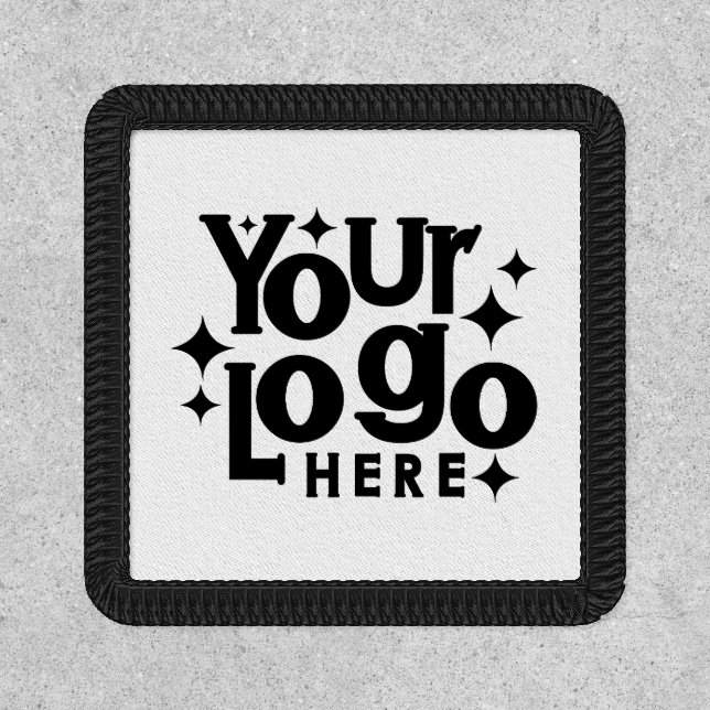 Custom Business Logo Marketing Branding Square Patch (Front)