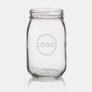 Custom Business Logo Mason Jar