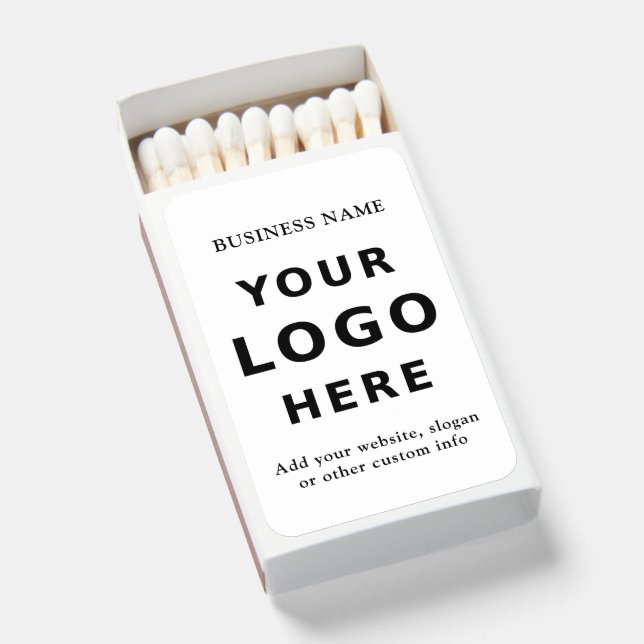 Custom Business Logo Matchboxes Corporate Branding (Front Open)