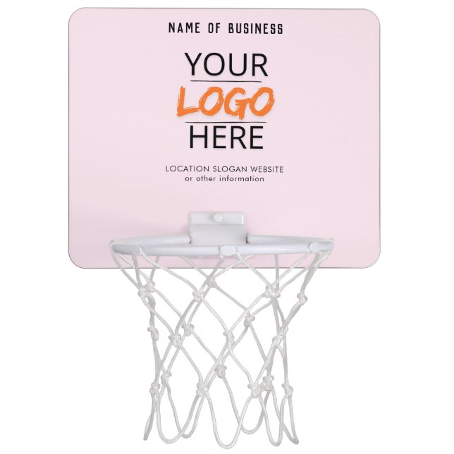 Custom Business Logo Mini Basketball Hoop (Front)