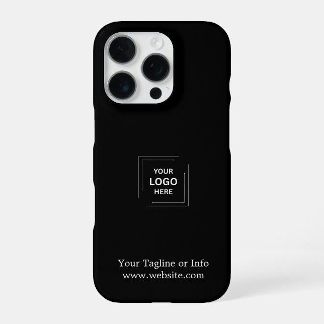 Custom Business Logo Minimal iPhone Case Design (Back)