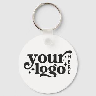 Custom Business Logo Minimal Simple Professional  Keychain