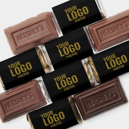 Custom Business Logo Modern Black Promotional Hersheys Miniatures