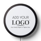Custom Business Logo Modern Branding Professional LED Sign (Lights Off)
