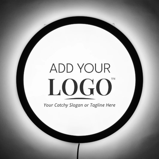 Custom Business Logo Modern Branding Professional LED Sign (Front)