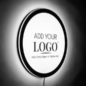 Custom Business Logo Modern Branding Professional LED Sign (Angle)