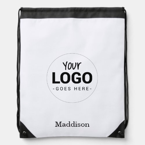 Custom Business Logo Modern Company Drawstring Bag