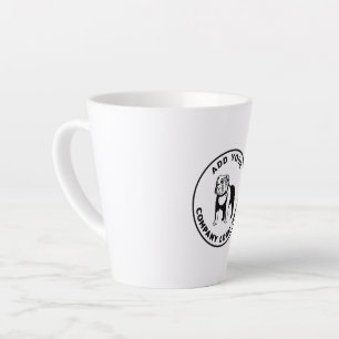 Custom Business Logo Modern Marketing Giveaway Latte Mug