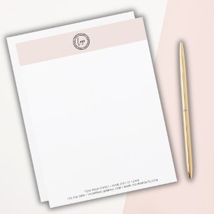 Custom Business Logo Modern Minimal Blush Pink